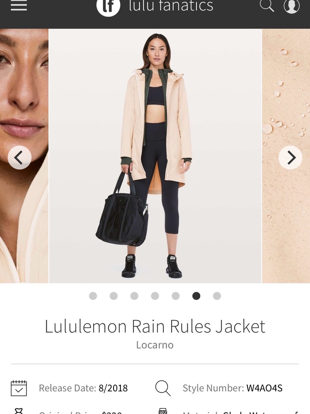 lululemon athletica Women's Hooded Raincoat in Trench - Picture 12 of 16